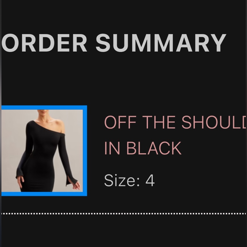 Oh Polly of the shoulder mini dress